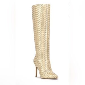 NEW INC International Concepts Gold Over the Knee Boots